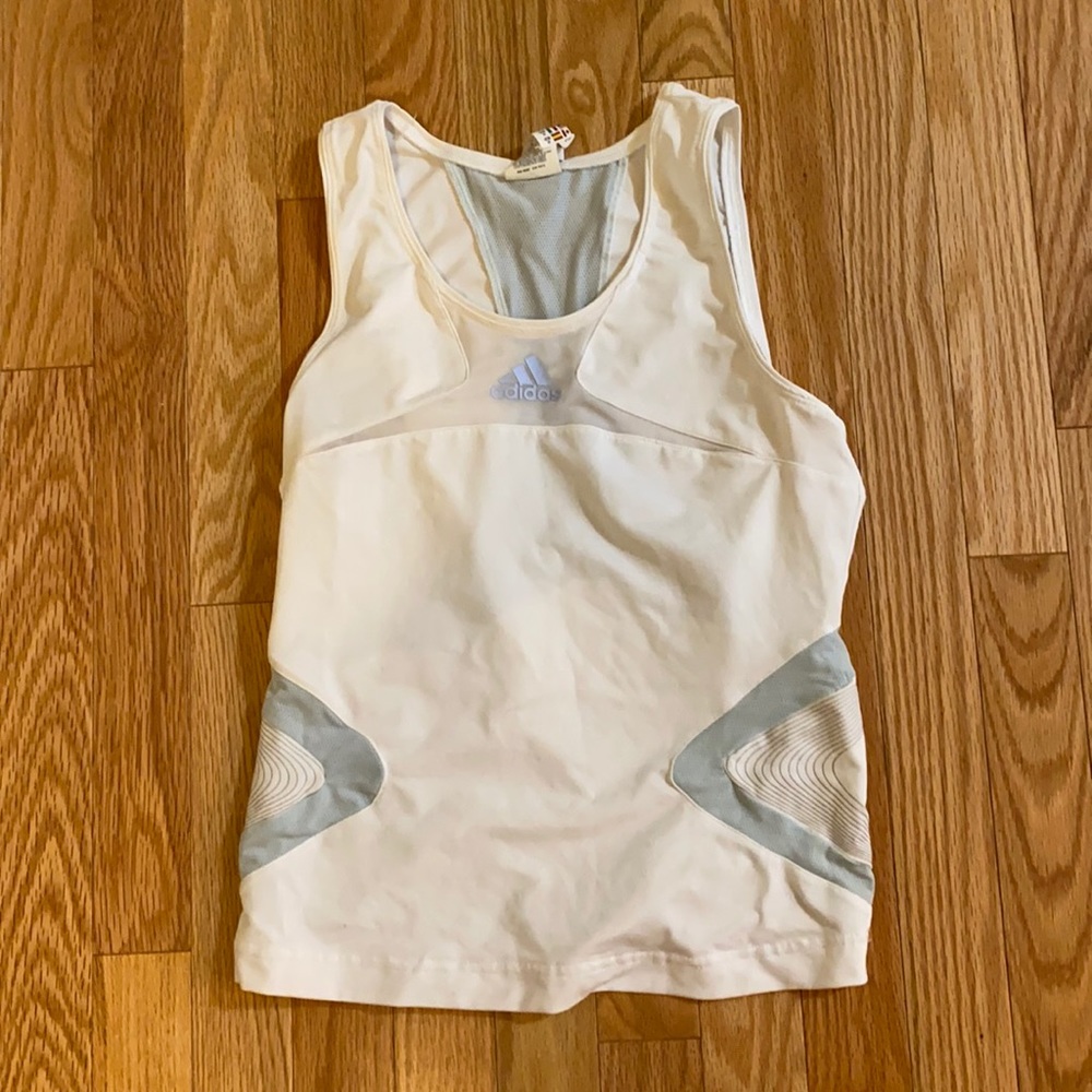 White adidas tennis tank